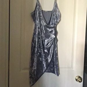 Adorable Suede Wrap Dress